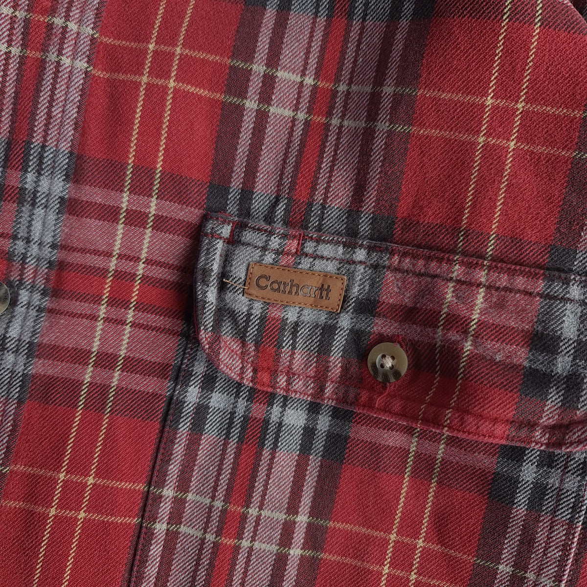 Y2K Carhartt Plaid Flannel Long Sleeve Shirt
