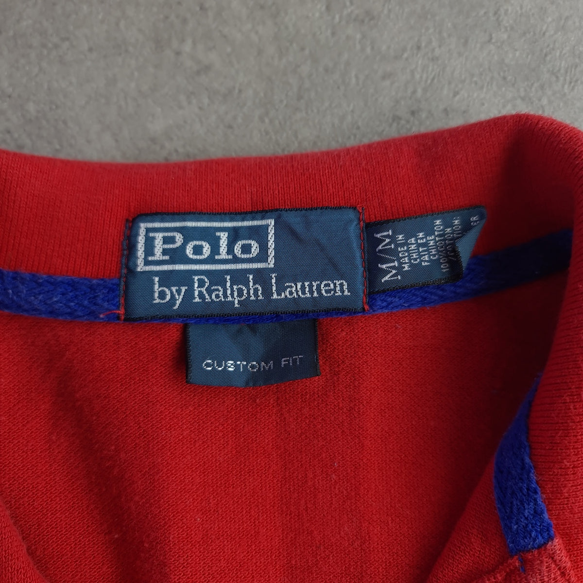 Vintage Polo Ralph Lauren USA Spellout Custom Fit Polo Shirt