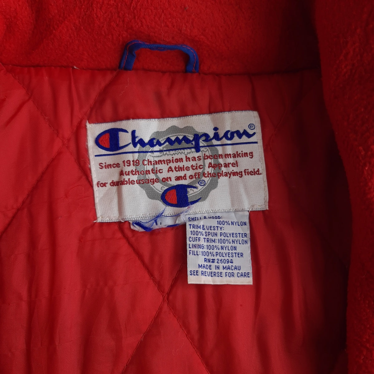 Vintage Champion New York Ranger Winter Coat