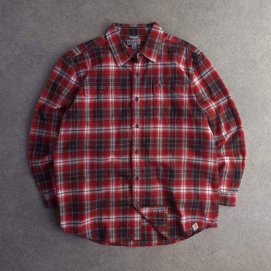 Carhartt Hubbard Heavyweight Plaid Flannel Long Sleeve Shirt