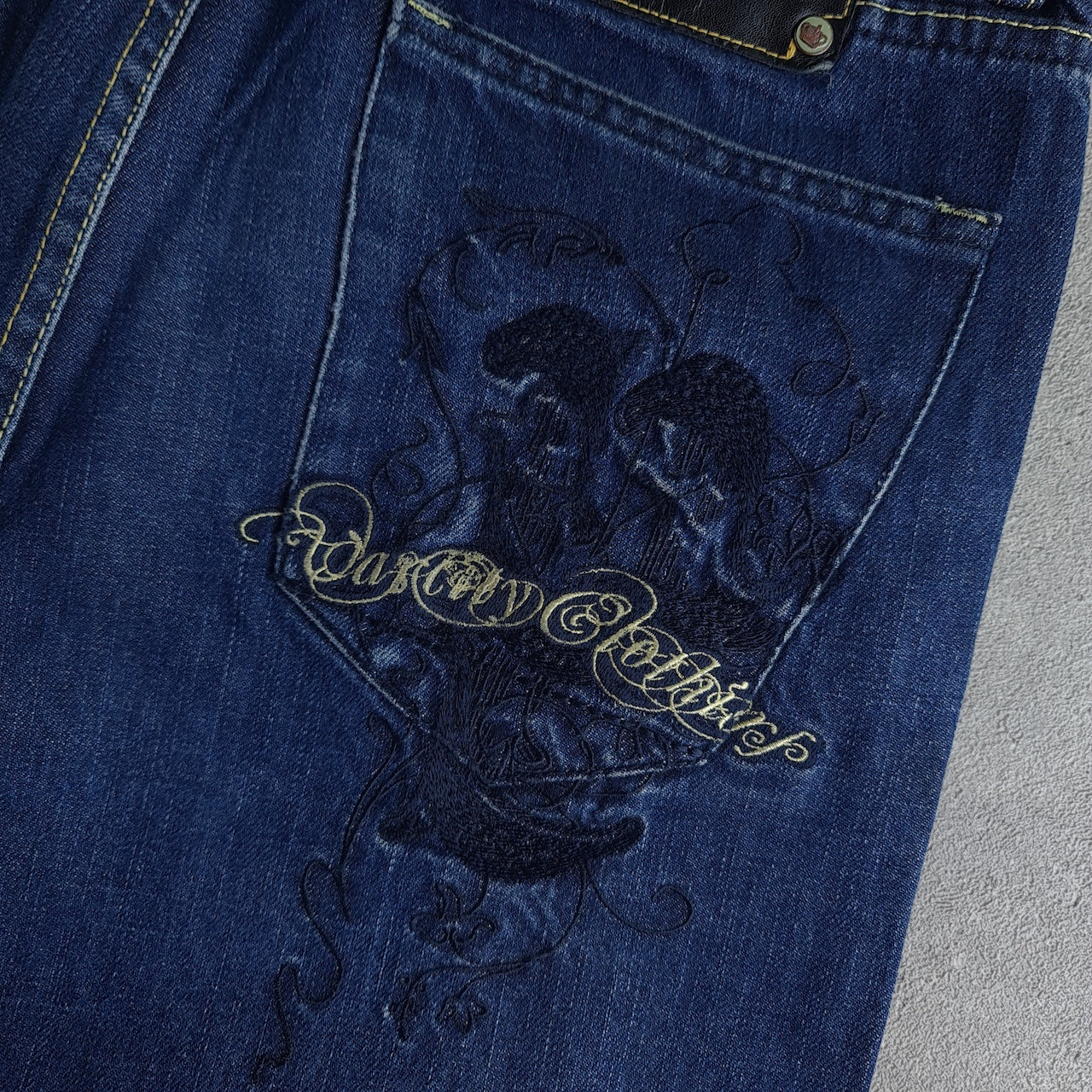 Y2K Varcity Clothiers Denim Jorts