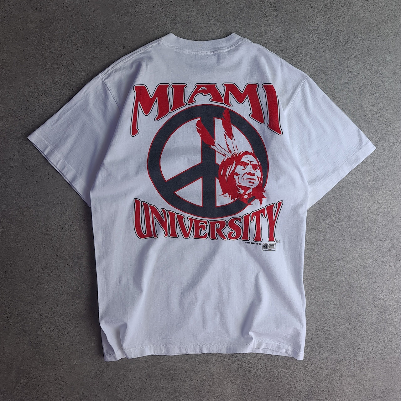 Vintage 1995 Miami University Back Print T-Shirt
