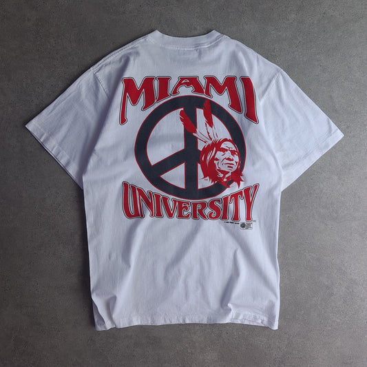 Vintage 1995 Miami University Back Print T-Shirt