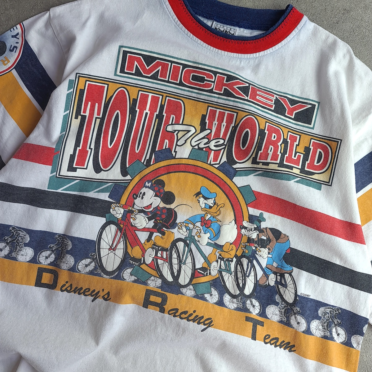Rare 90s Disney Racing Team Tour The Wo T-Shirt