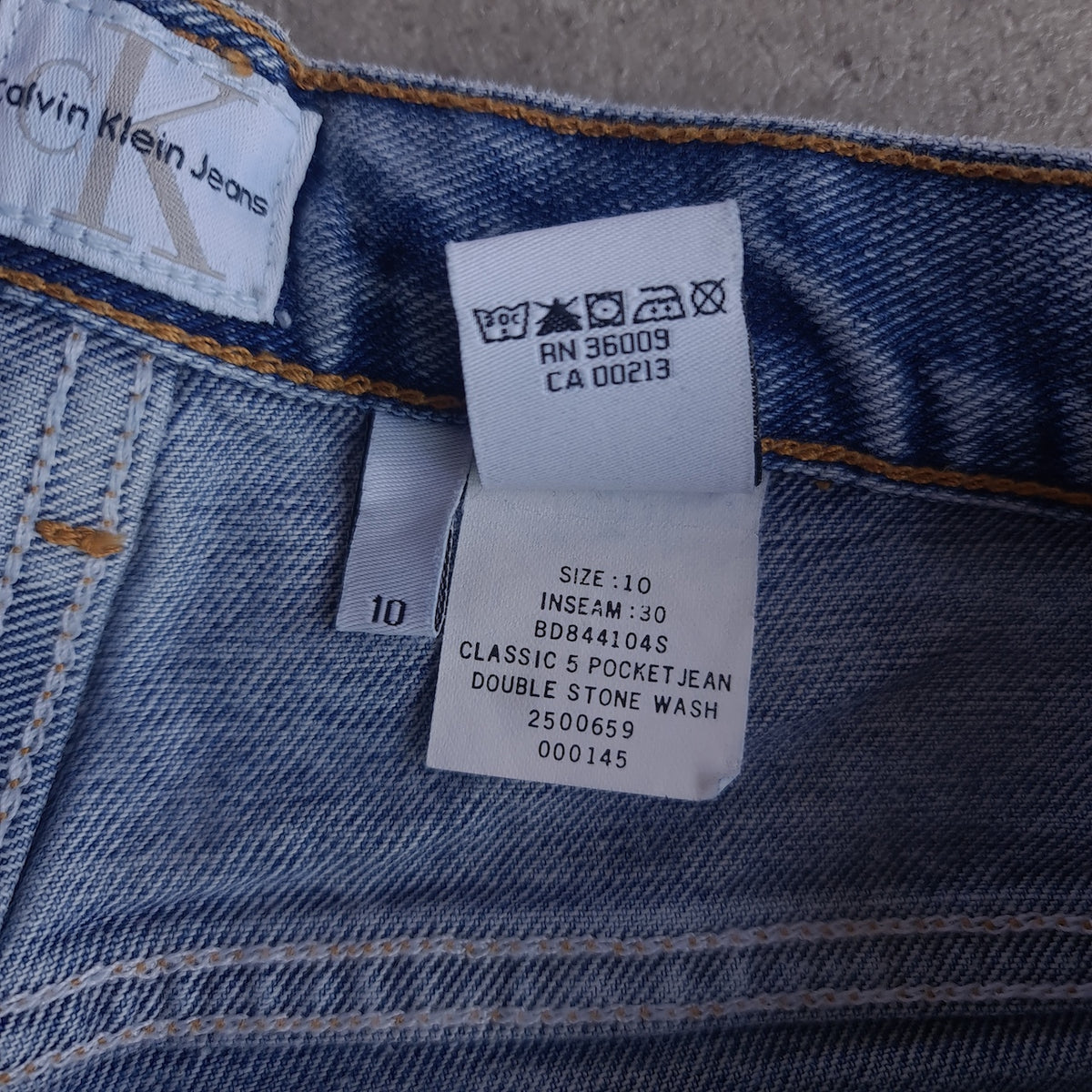 Vintage Clavin Klein Classic Double Stonewash Jeans