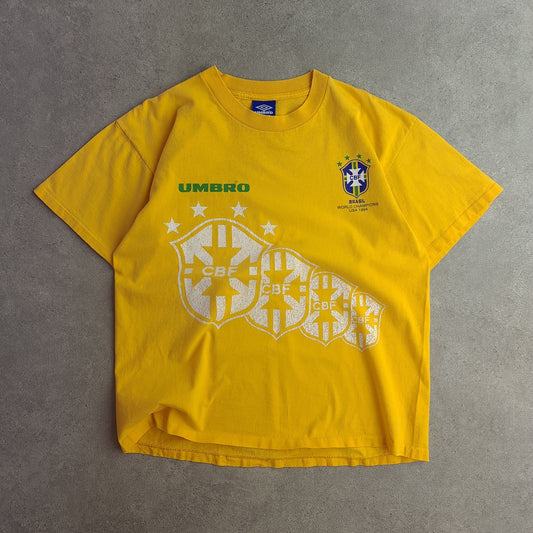 Vintage Umbro Brasil USA 1994 World Champions T-Shirt