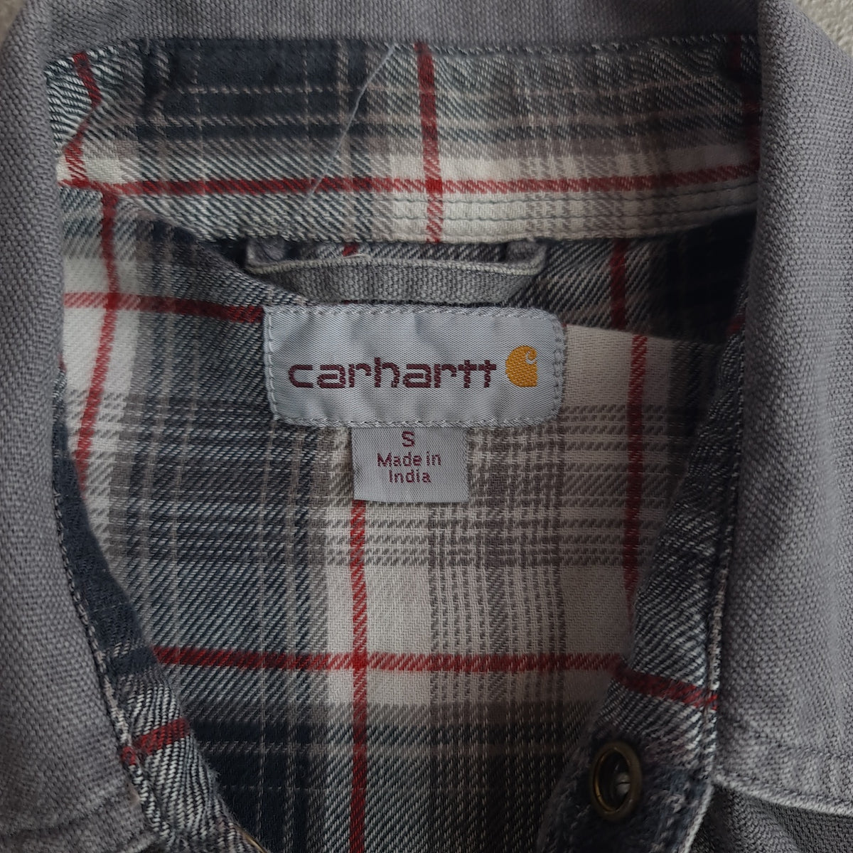 Carhartt Denim Snap Front Shirt Jacket