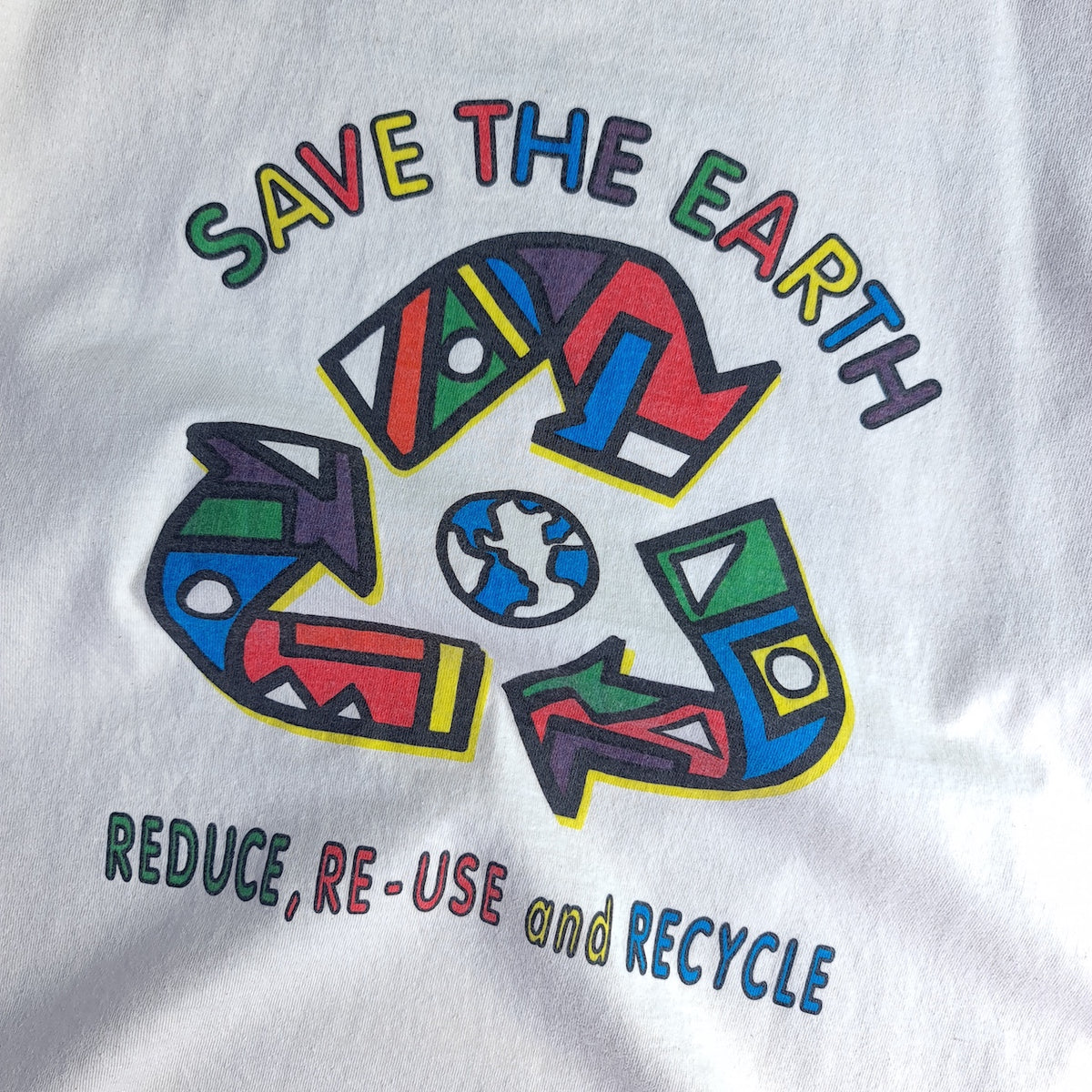 Vintage Save The Earth Reduce Re-Use and Recycle T-Shirt