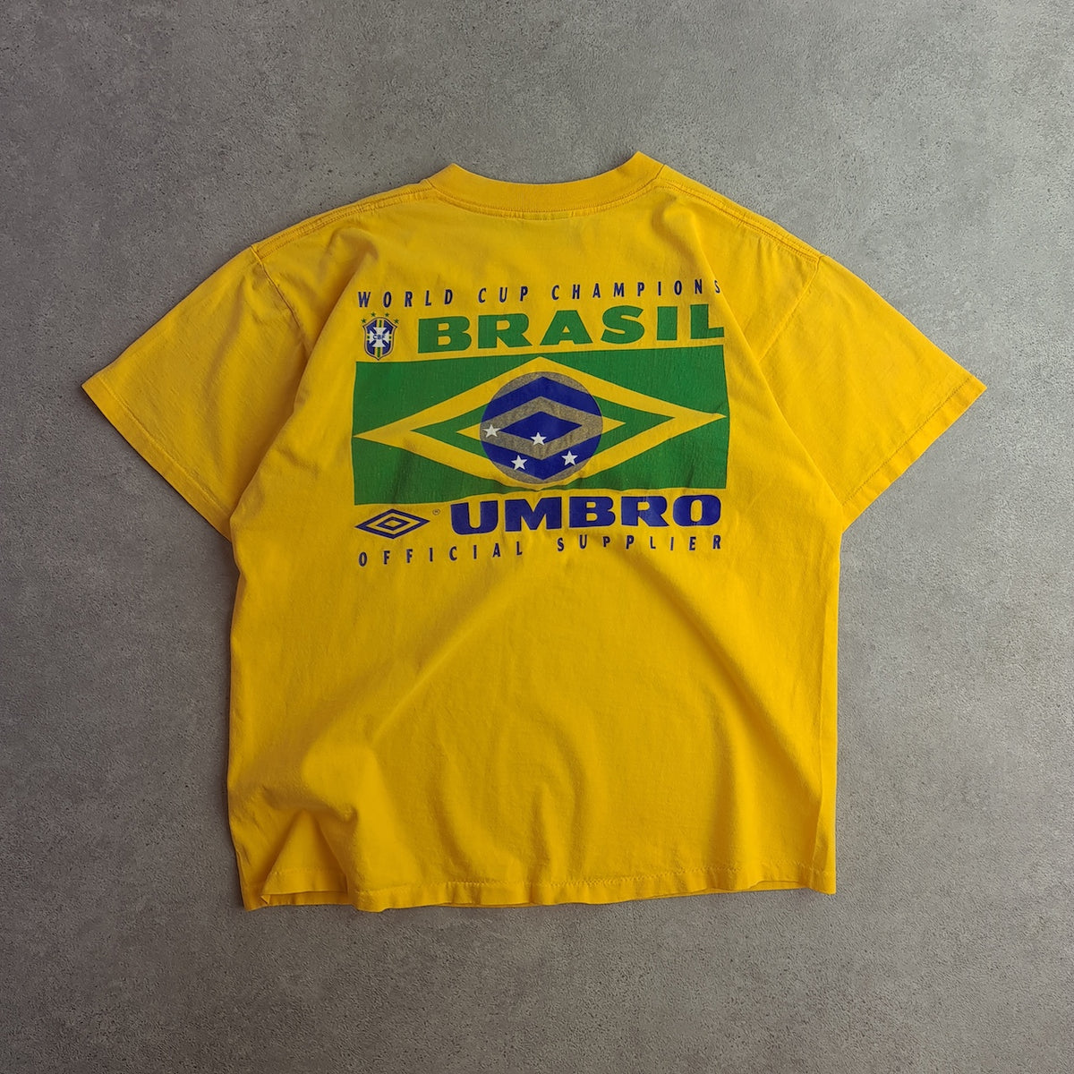 Vintage Umbro Brasil USA 1994 World Champions T-Shirt