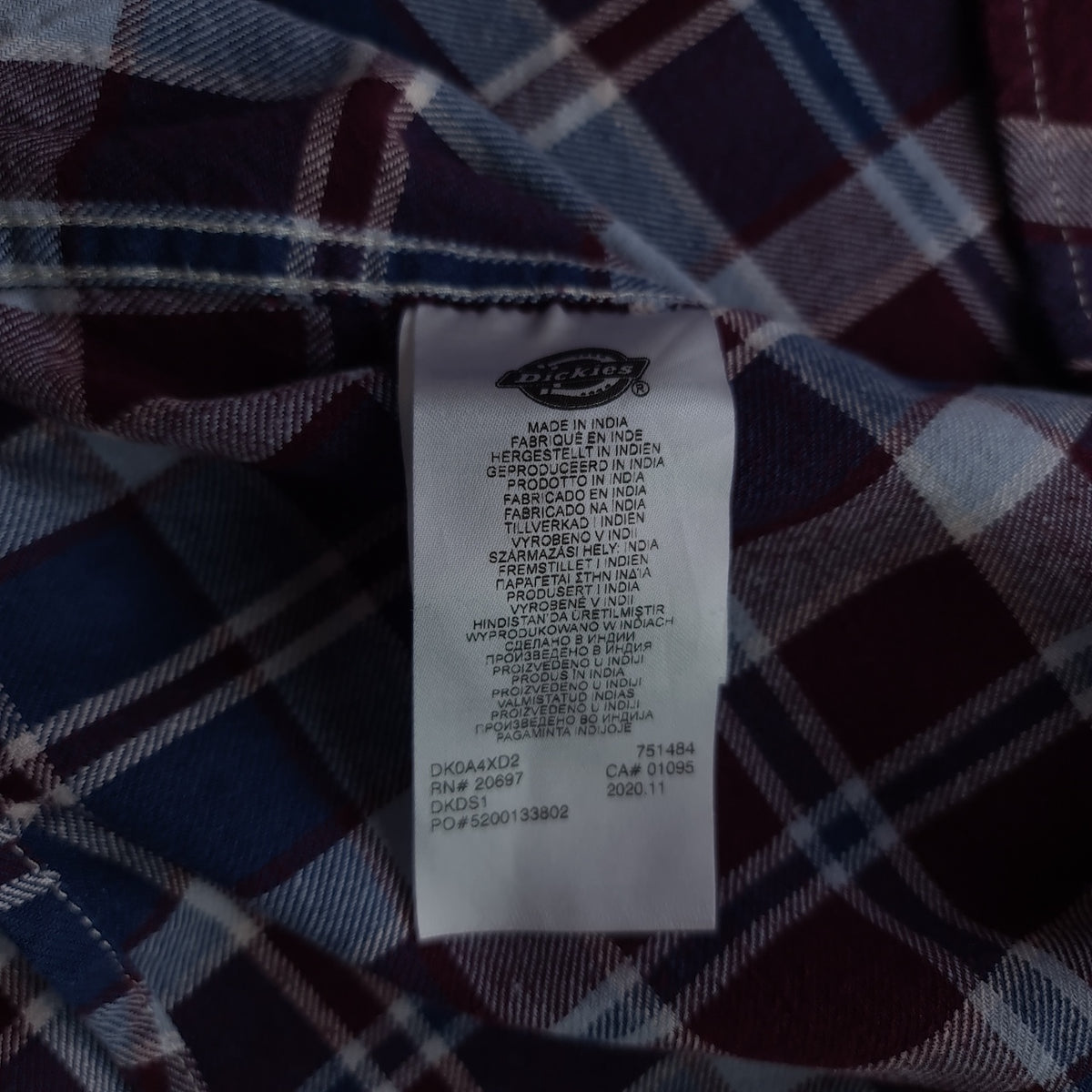 Dickies Long Sleeve Flannel Shirt