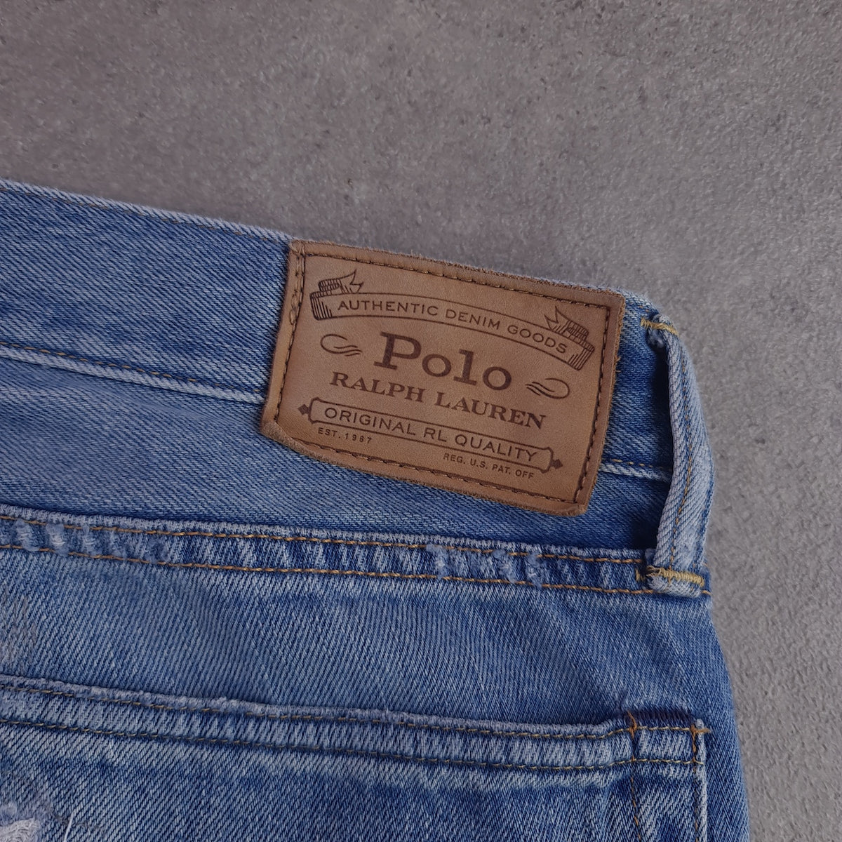 Polo Ralph Lauren Classic Fit Distressed Camo Jeans