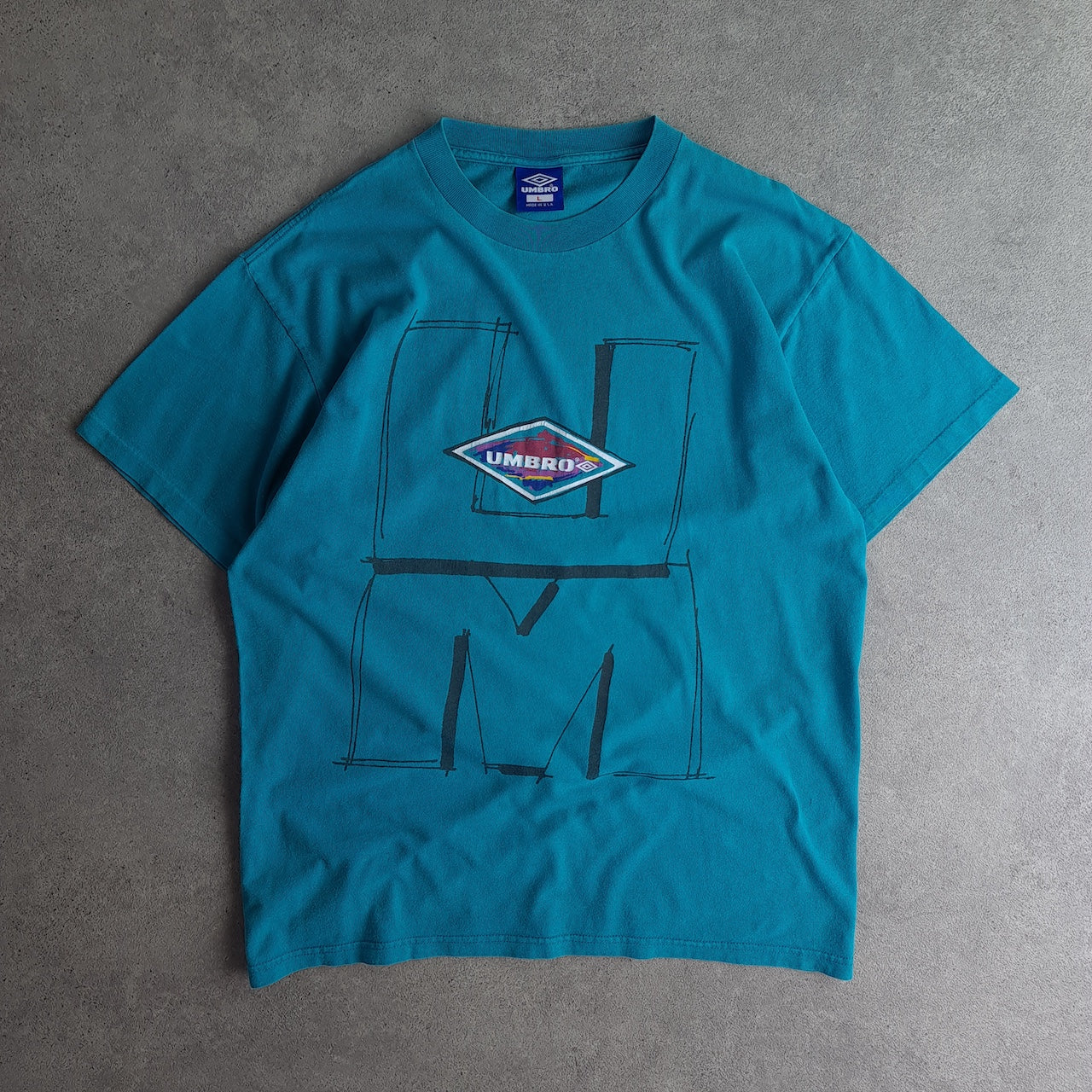 Vintage 90s Umbro Double Sided Printed T-Shirt