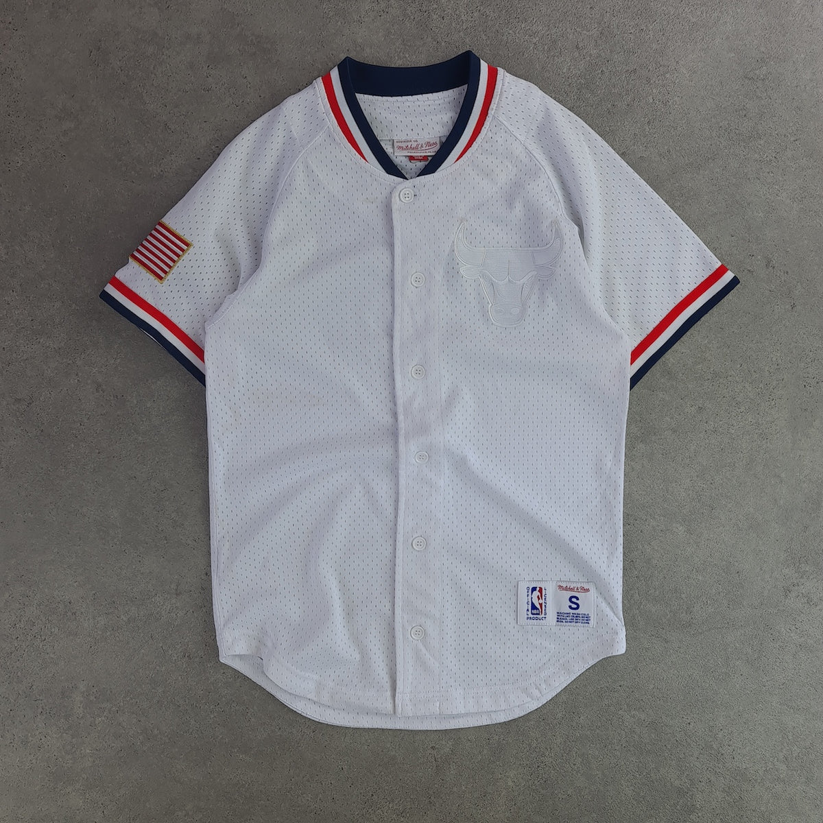 Mitchell & Ness Chicago Bulls Baseball Jersey