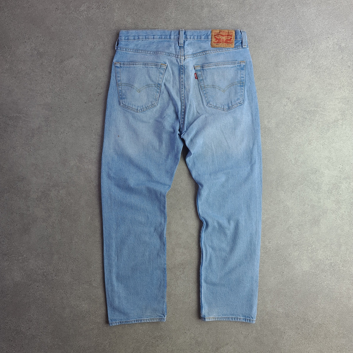Levi's 501 Distressed Light Wash Jeans