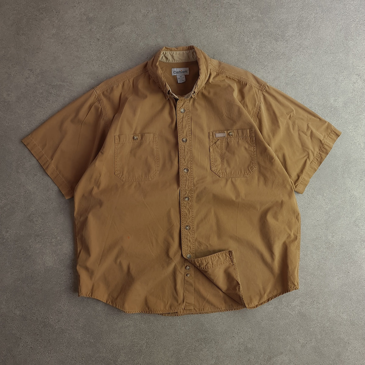 Y2K Carhartt S133 Canvas Tradesman Short Sleeve Shirt