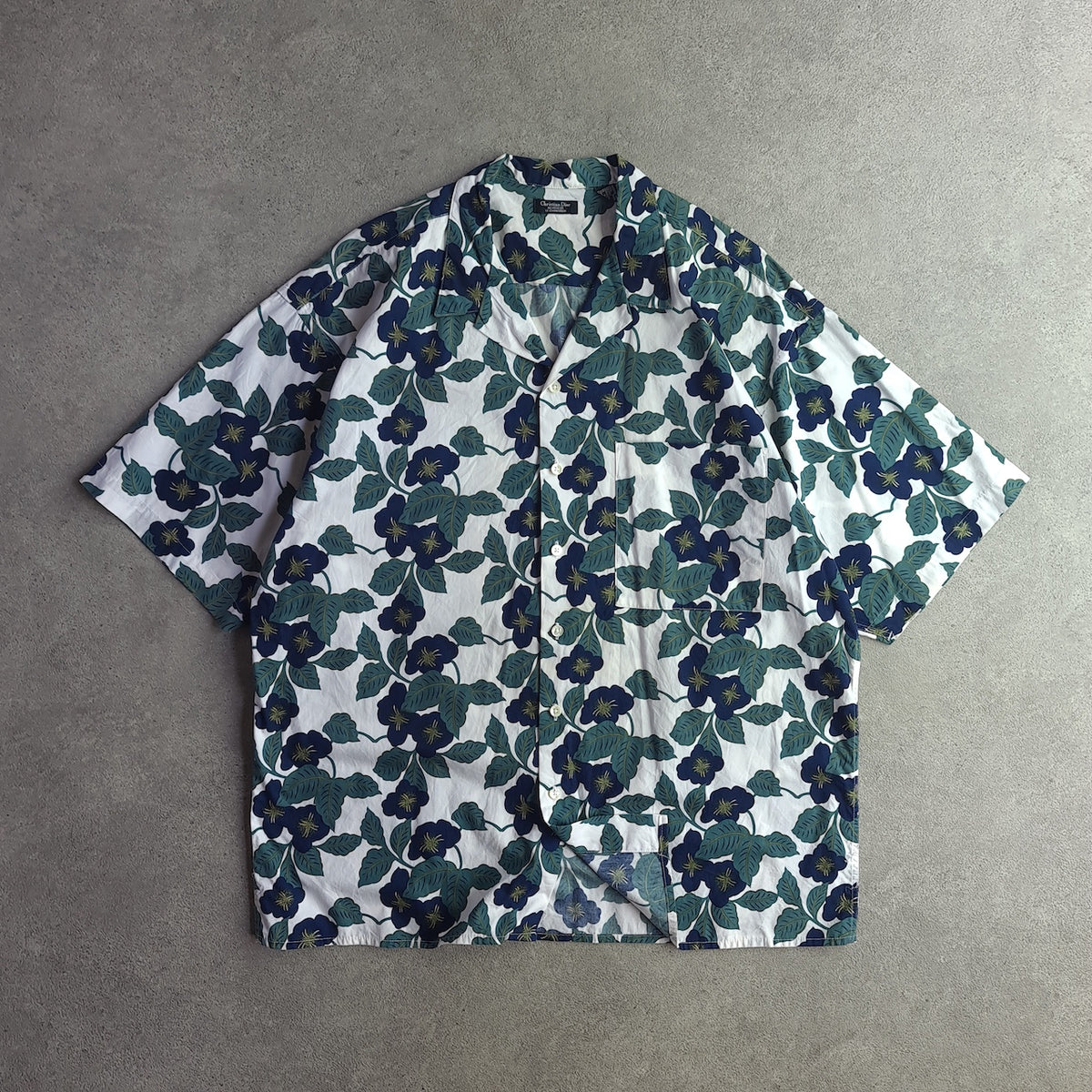 Rare Vintage 90s Christian Dior Monsieur Floral Shirt