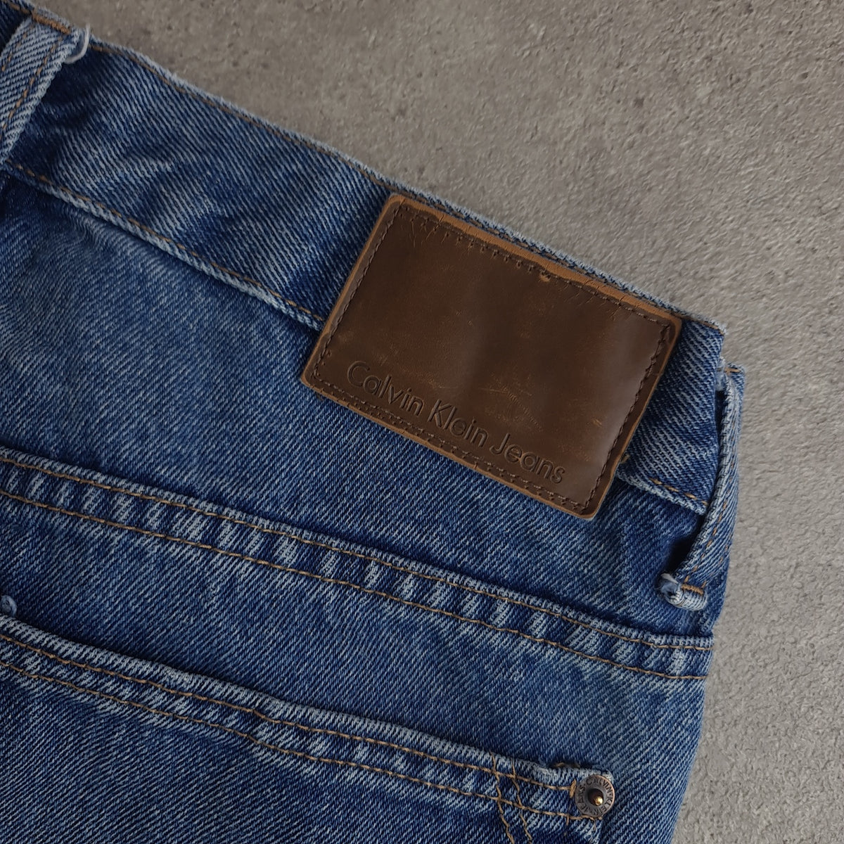 Calvin Klein Mid Wash Baggy Jeans