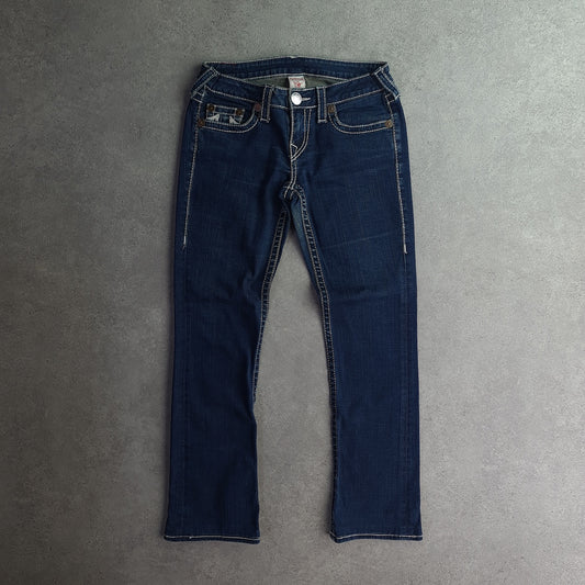 Y2K True Religion Rainbow Gina Low Rise Kick Flare Jeans