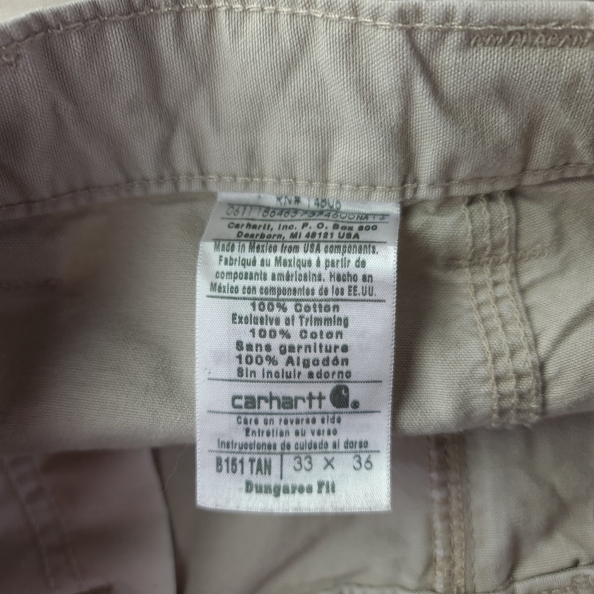 Carhartt B151 Distressed Carpenter Pants
