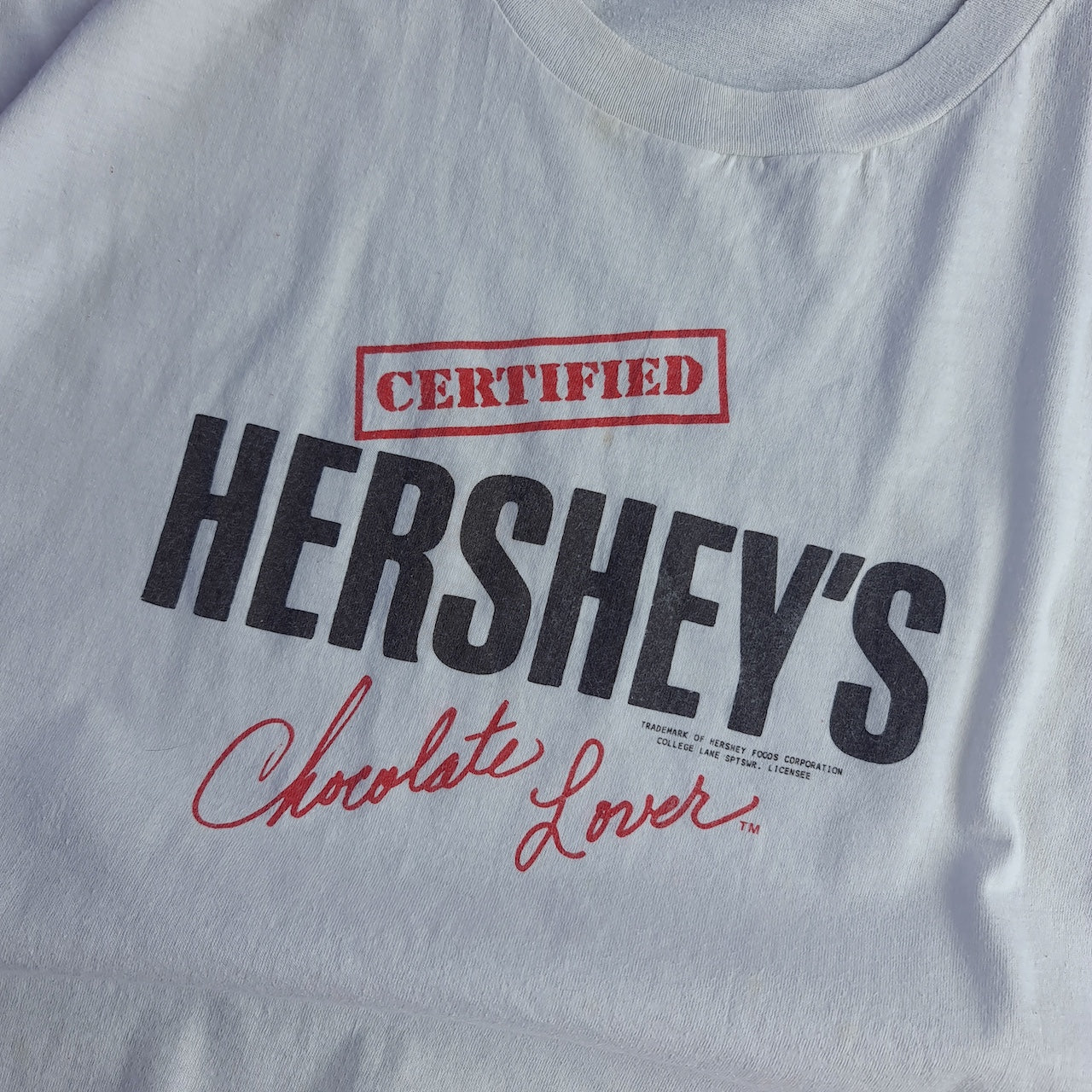 Vintage 90s Certified Hershey's Chocolate Lover T-Shirt