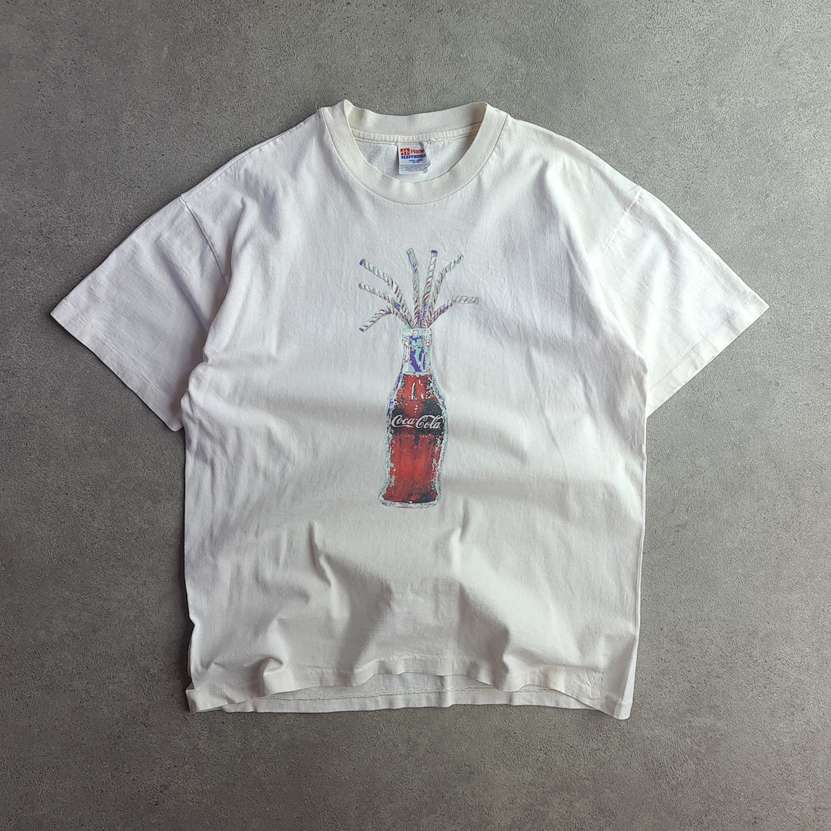Vintage 90s Coca-Cola Bottle Back Print T-Shirt
