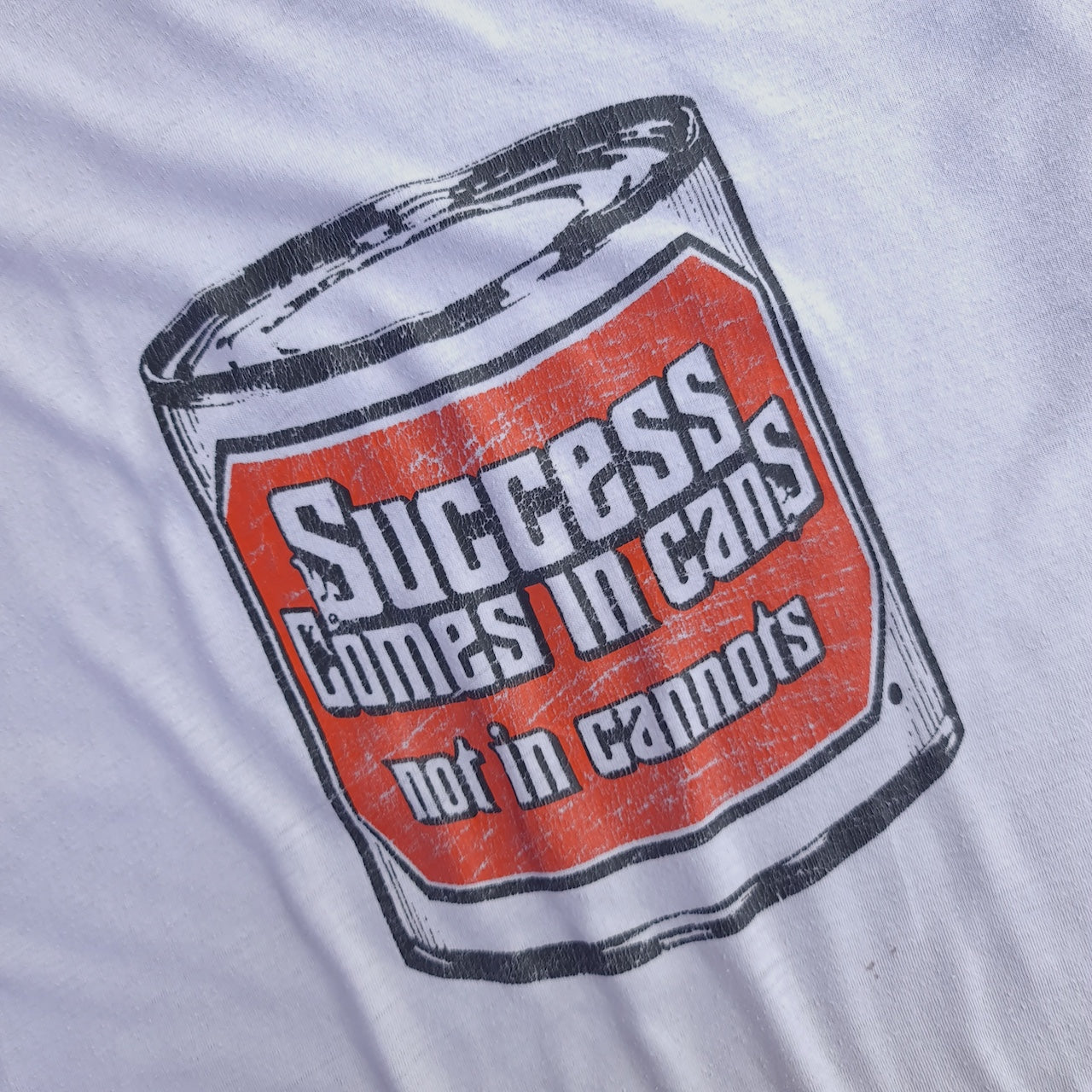 Vintage Success Comes in Cans Single Stitch T-Shirt