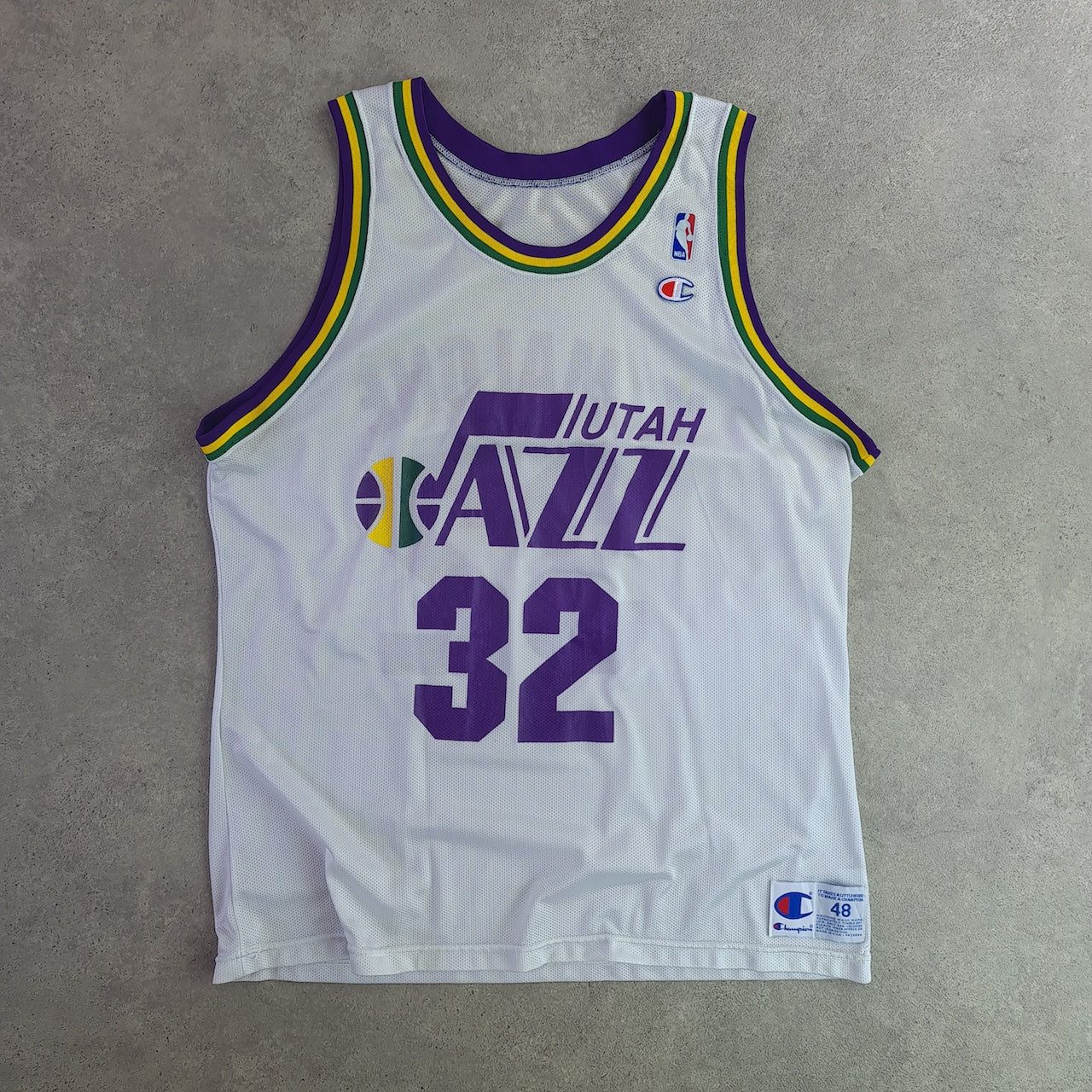 Utah Jazz Champion NBA Basketball Jersey - K. Malone 32