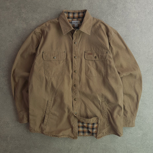 Carhartt Denim Snap Front Shirt Jacket