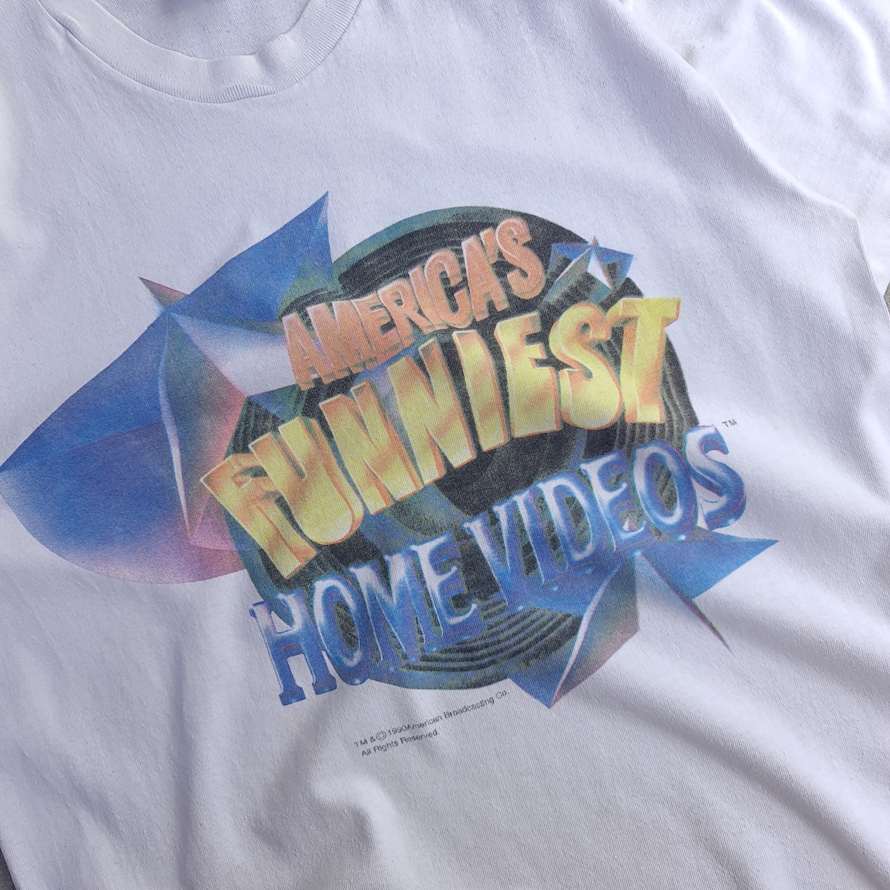 Vintage 1990 America's Funniest Home Videos Single Stitch T-Shirt