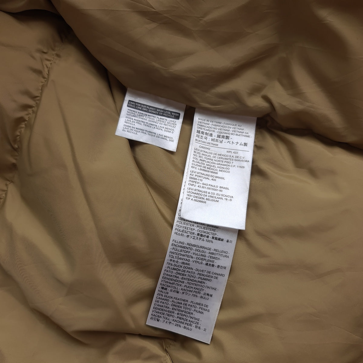 Levi's Performance Duck Down Water Repellent Puffer Jacket