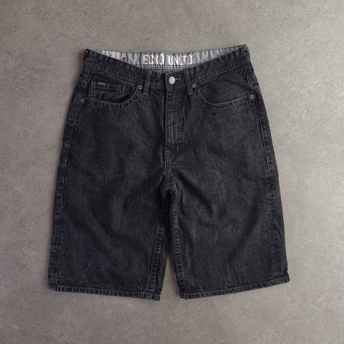 Ecko Unltd Y2K Embroidered Denim Jorts