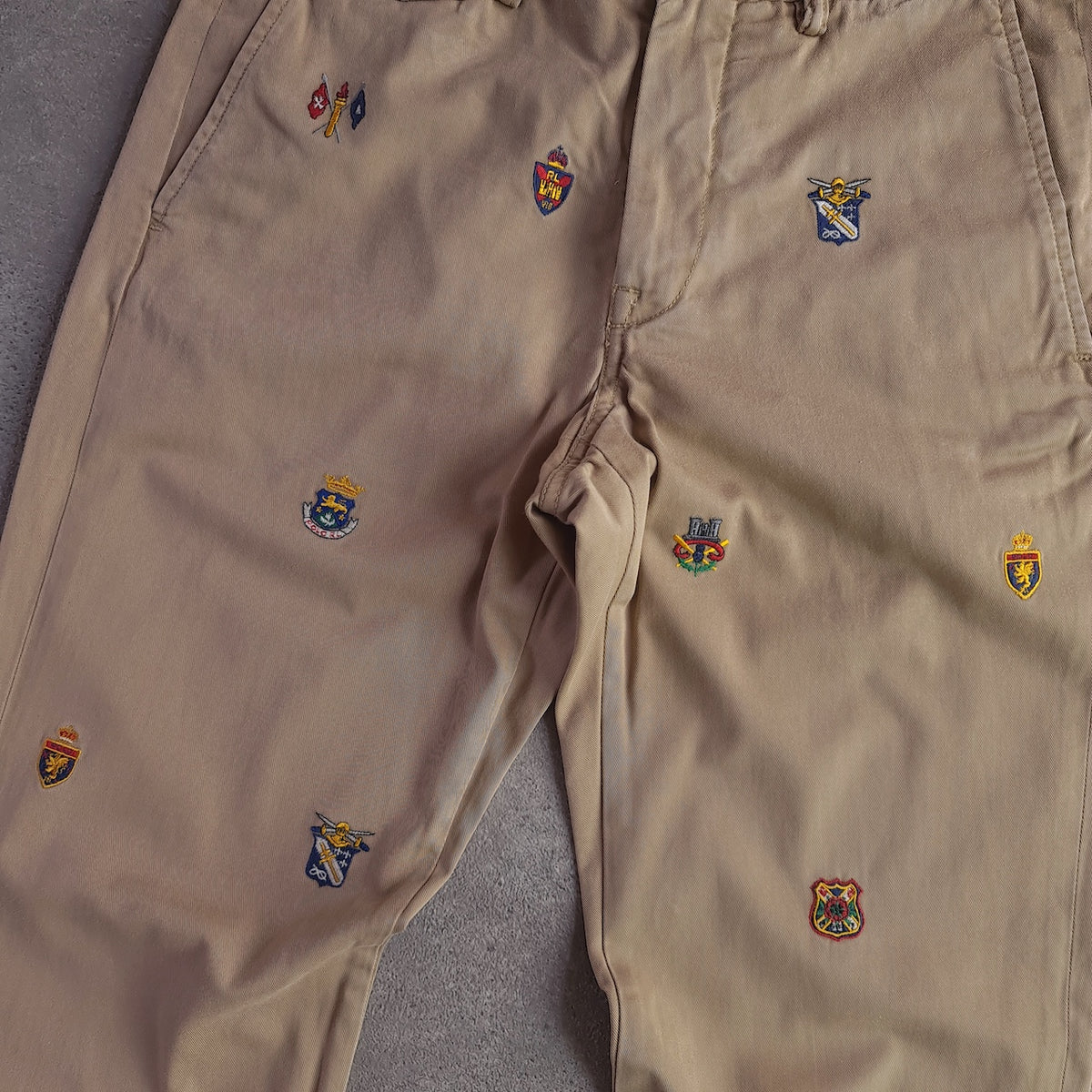 Polo Ralph Lauren Bedford Straight Fit Embroidered Chino Trousers