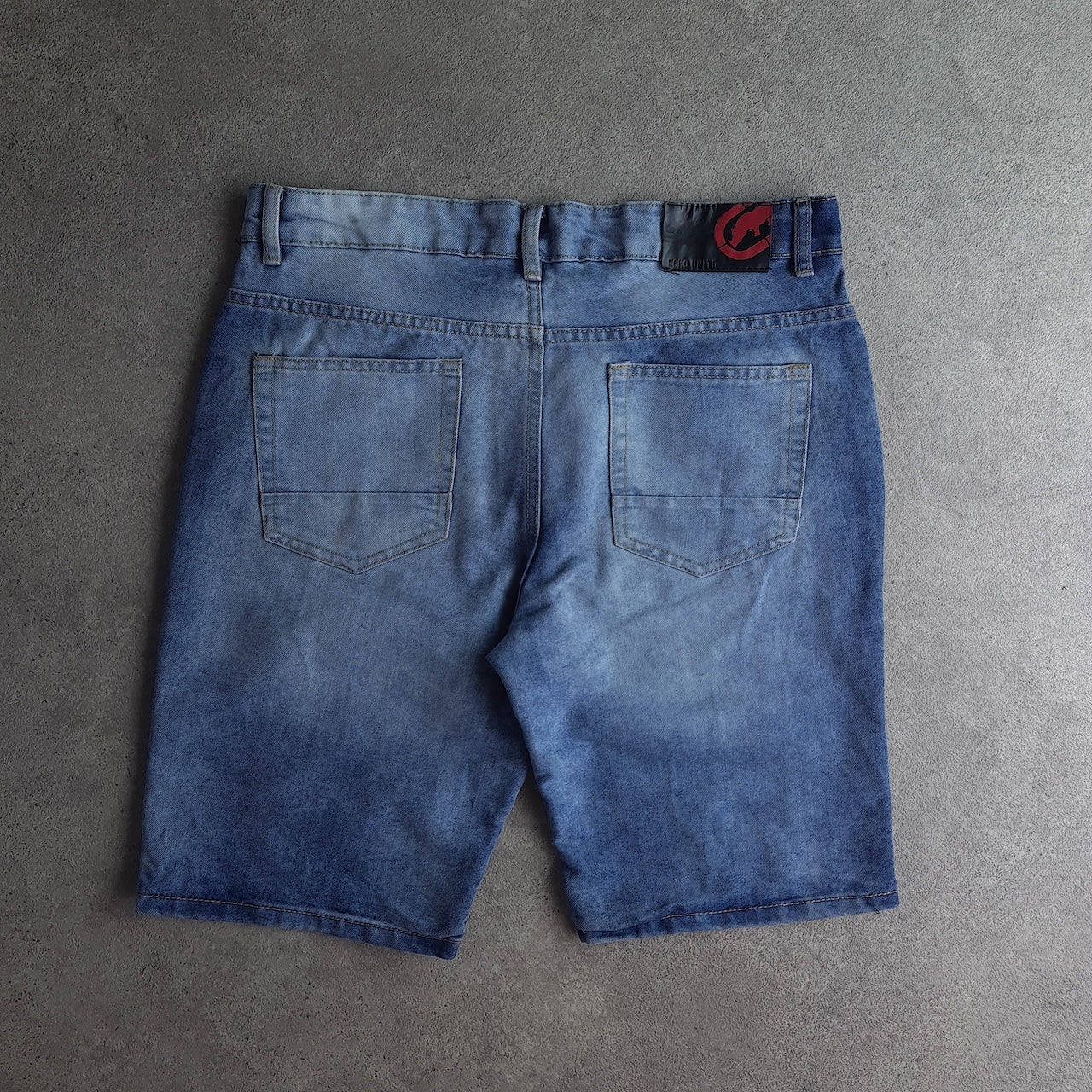 Y2K Ecko Unltd Distressed Baggy Denim Jorts