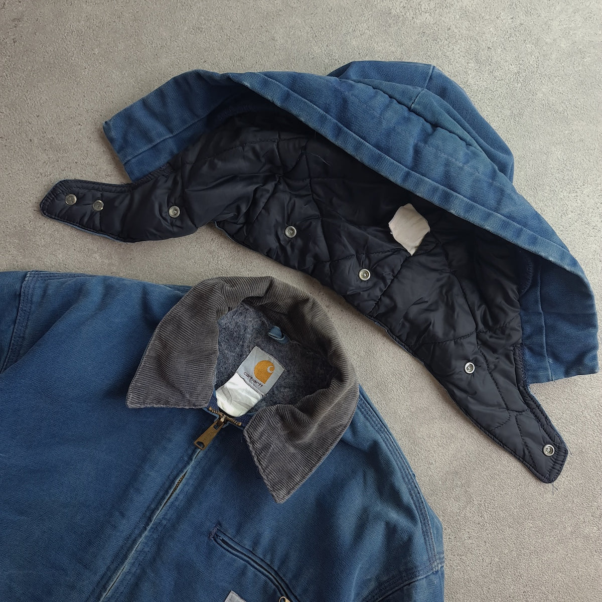 Rare Vintage Carhartt Petrol Blue Detroit Jacket