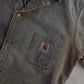 Vintage Carhartt C02 CHT Blanket Lined Distressed Chore Coat