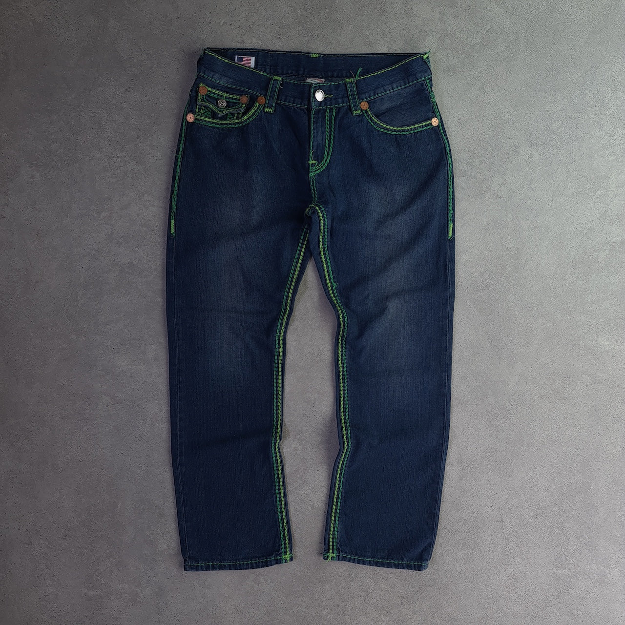 Y2K True Religion Ricky Super T Relaxed Straight Jeans