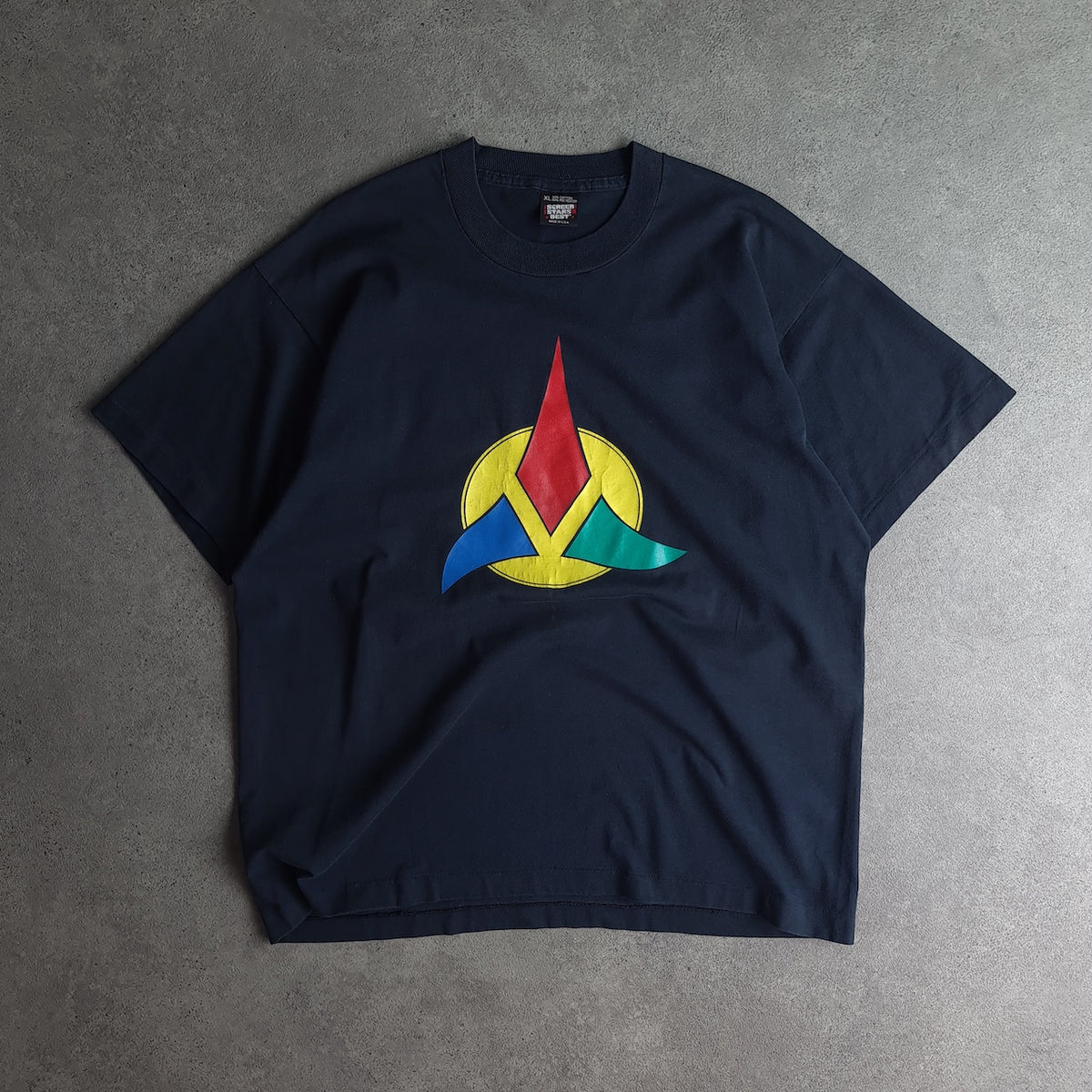 Vintage 1992 Star Trek The Next Generation Klingon Logo T-Shirt