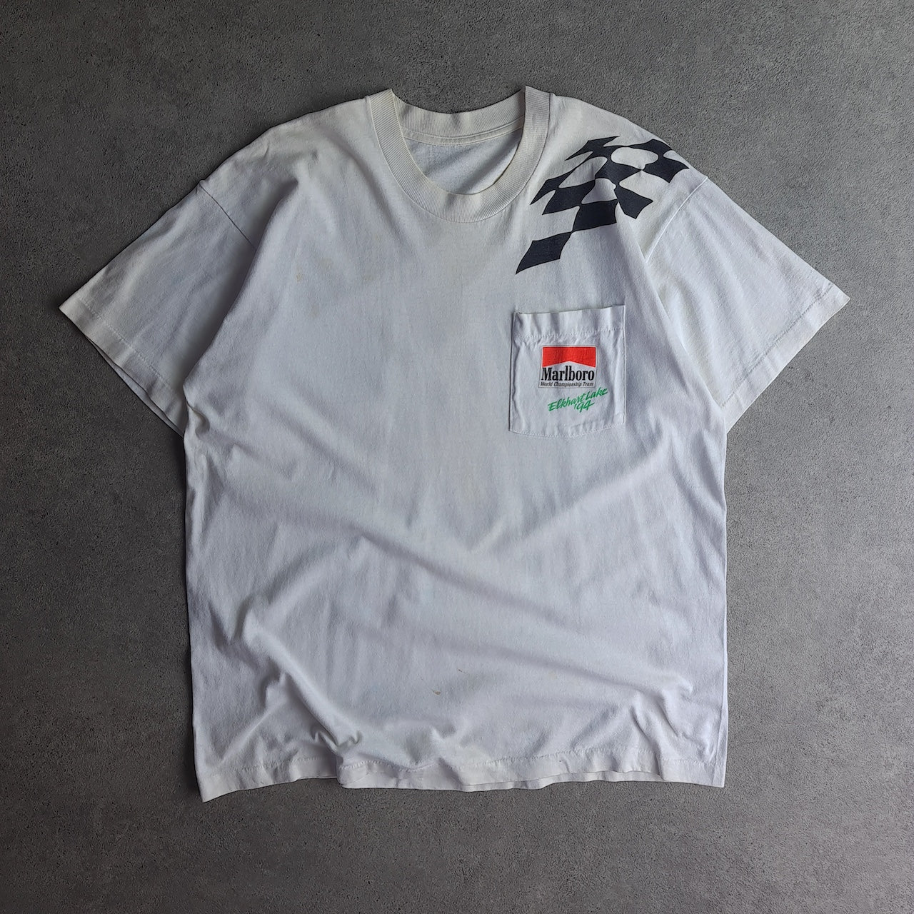 Vintage 1994 Marlboro Elkhart Lake Racing T-Shirt