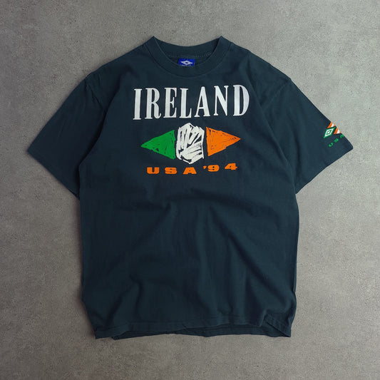 Rare Vintage Umbro USA 94 Ireland The Bhoys In Green T-Shirt