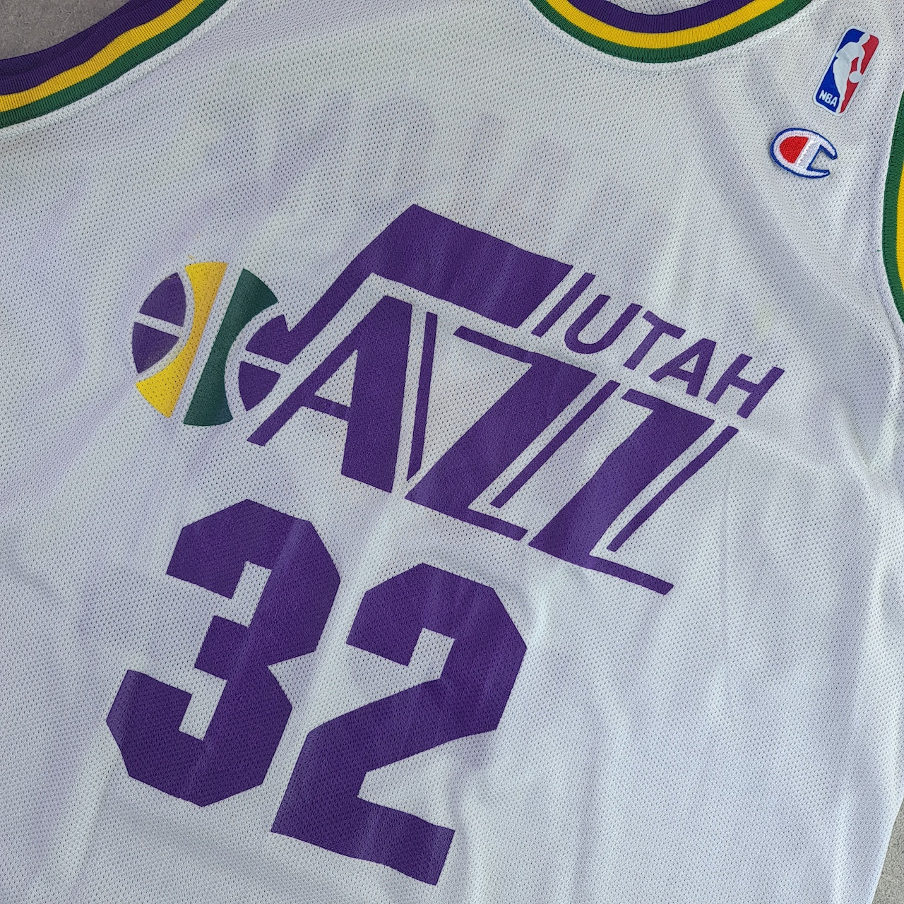 Utah Jazz Champion NBA Basketball Jersey - K. Malone 32