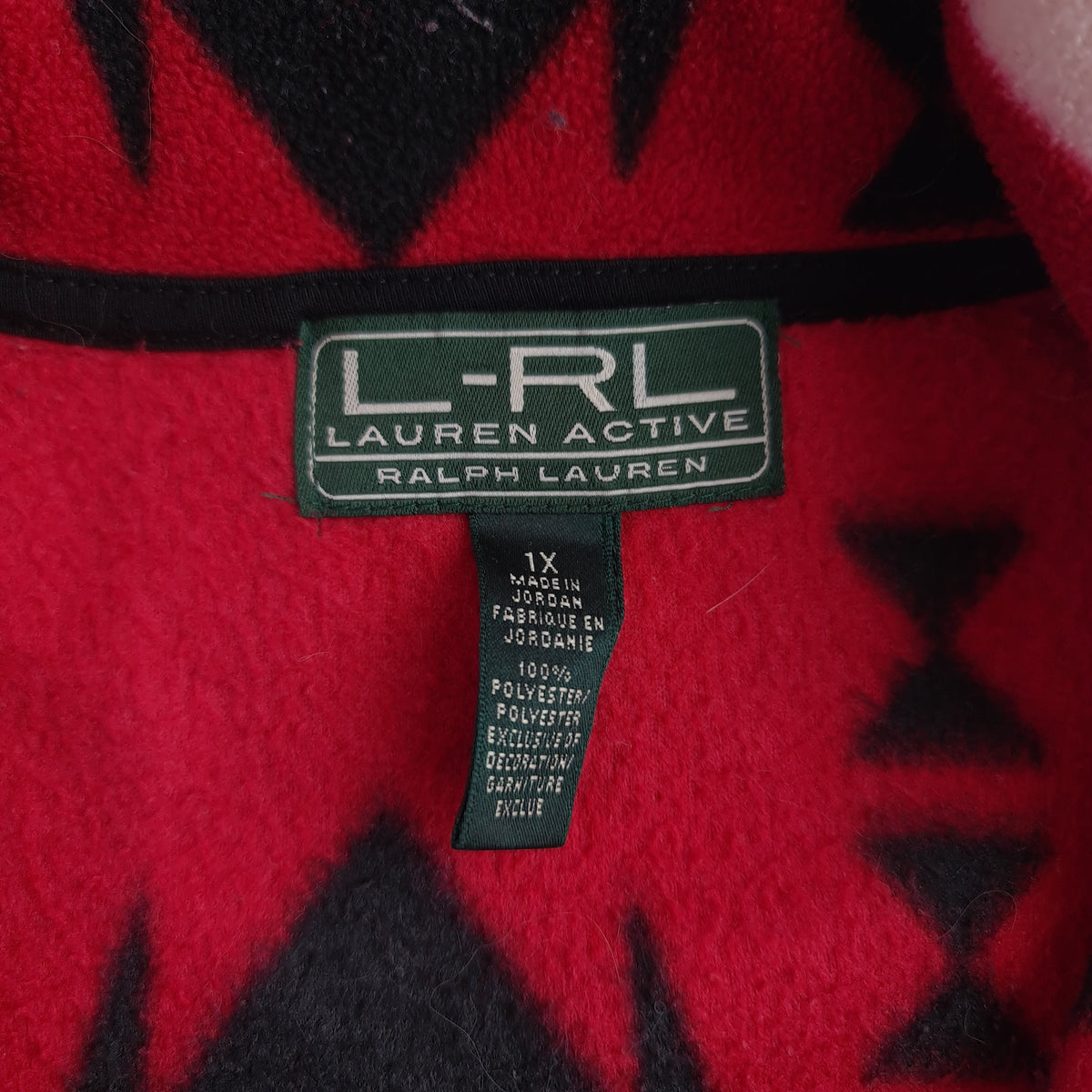Ralph Lauren Active Aztec Patterned Fleece Jacket