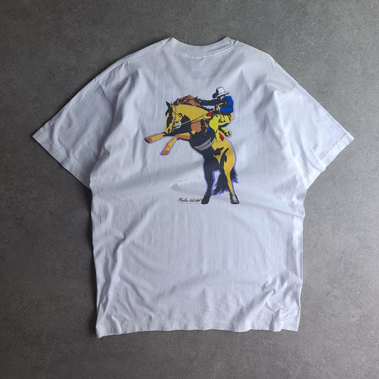 Vintage 90s Marlboro Wild West Back Graphic T-Shirt
