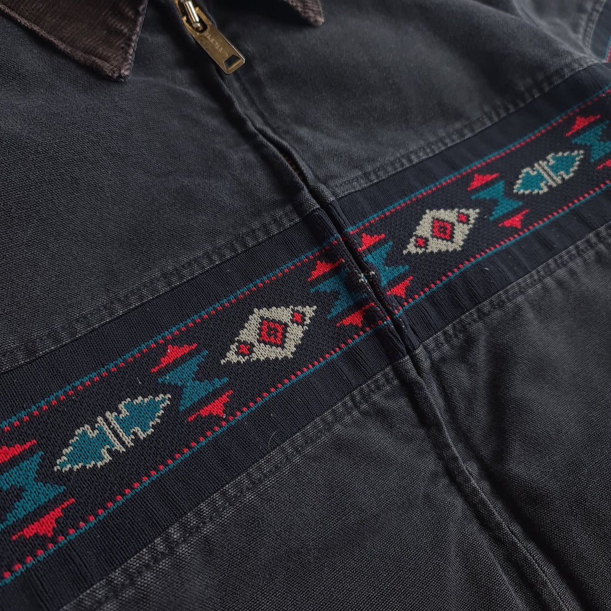 Vintage Carhartt J77 Aztec Flannel Lined Southwest Jacket