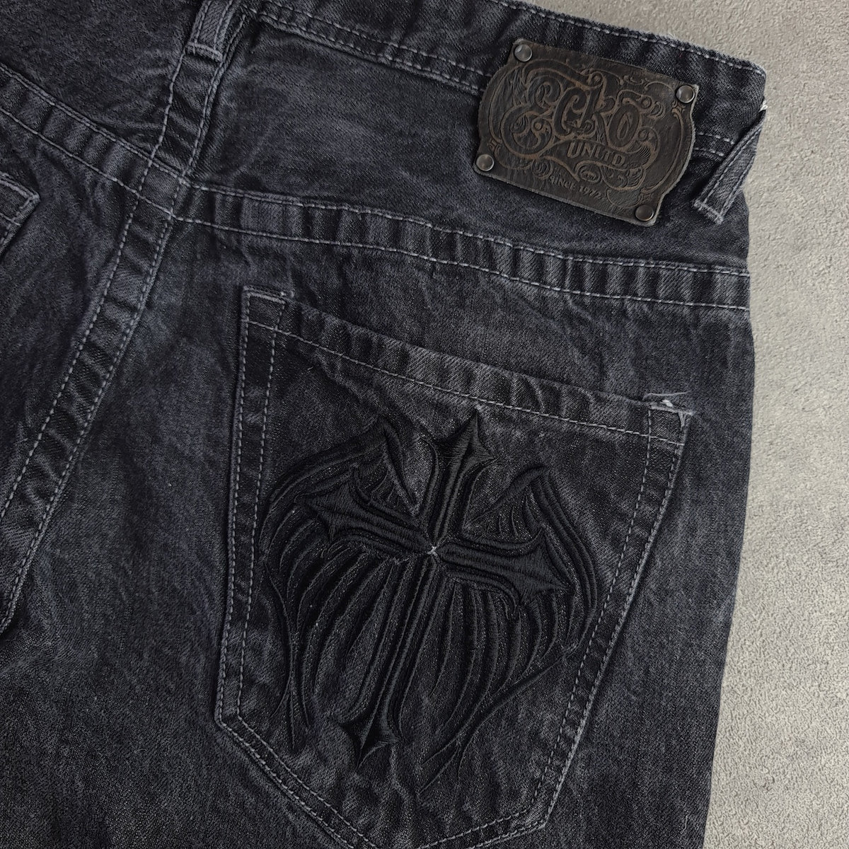 Ecko Unltd Y2K Embroidered Denim Jorts