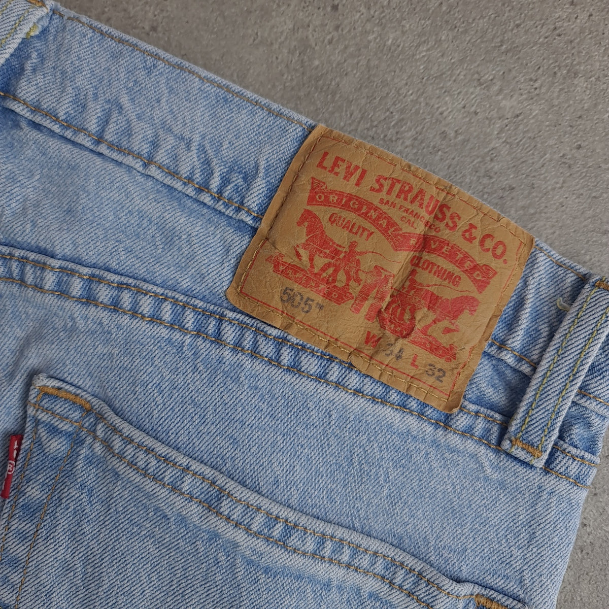 Levi's 505 Regular Fit Light Wash Jeans
