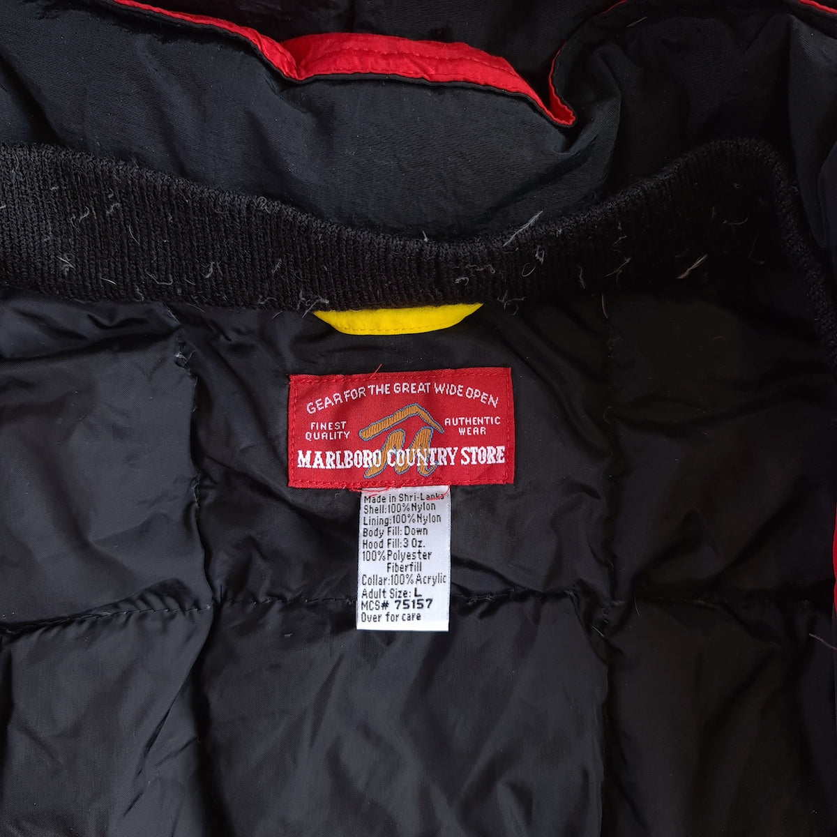 Vintage Marlboro Country Store Down Puffer Parka