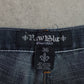 Vintage Y2K Raw Blue Embroidered Denim Jorts