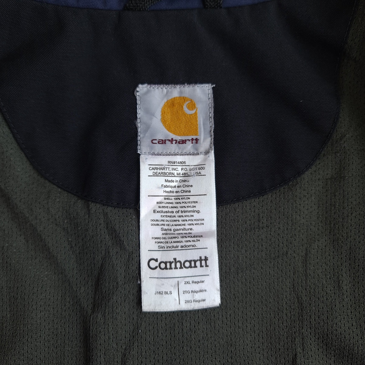 Y2K Carhartt J162 Shoreline Waterproof Coat