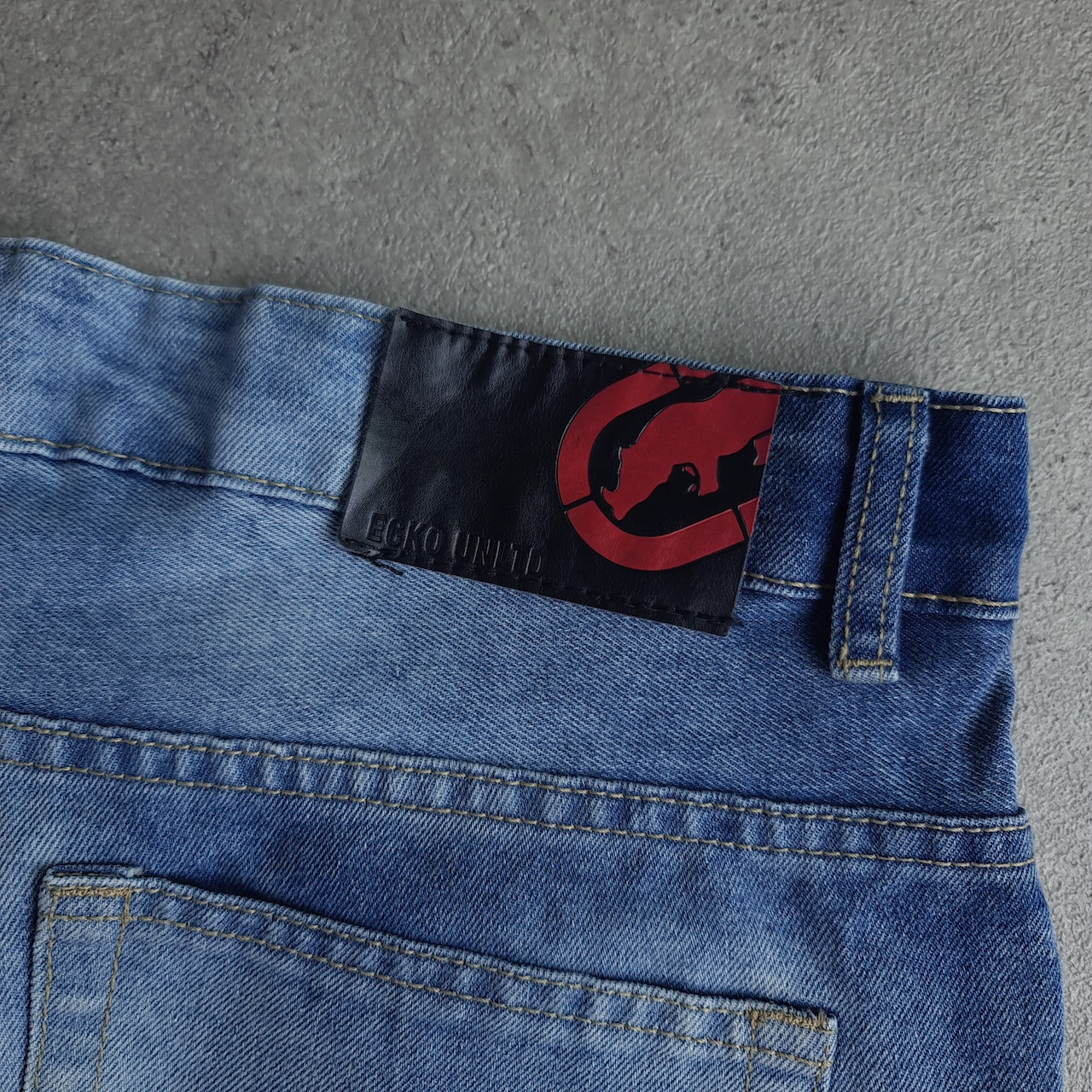 Y2K Ecko Unltd Distressed Baggy Denim Jorts