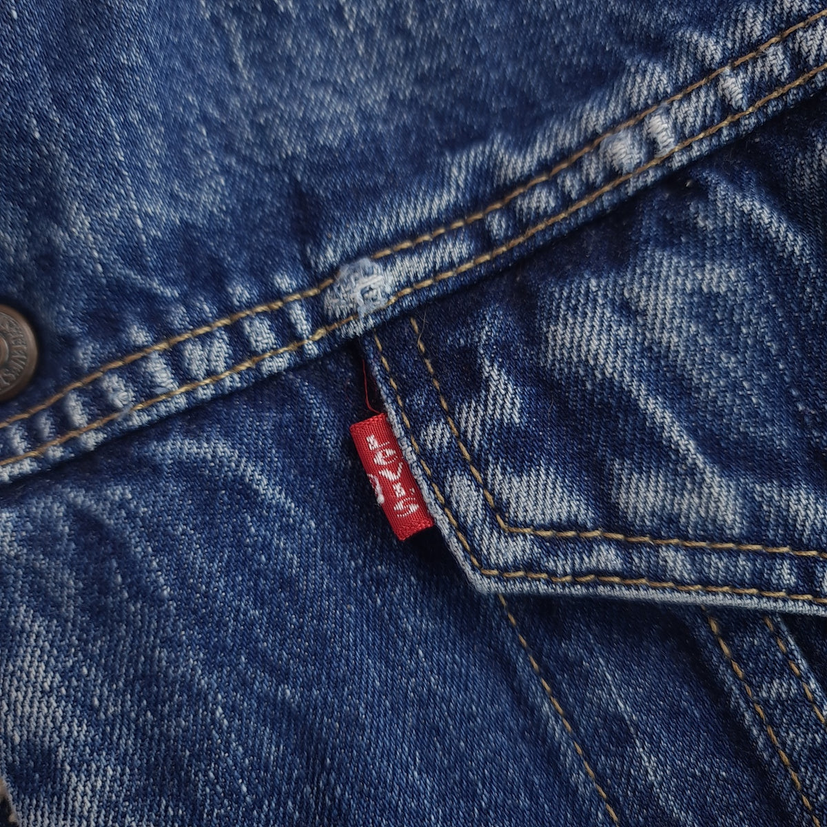 Vintage Levi's Distressed Sherpa Denim Jacket